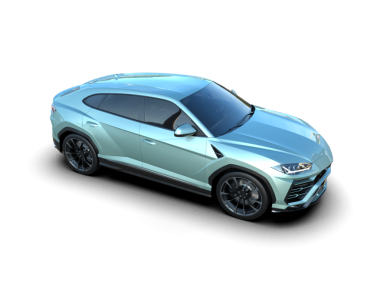 Modern araba arka planda izole edilmiş. 3d oluşturma