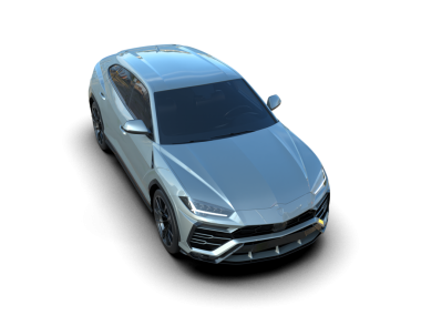 Modern araba arka planda izole edilmiş. 3D görüntüleme - illüstrasyon