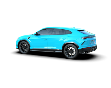 Araba beyaz arka planda izole edilmiş. mavi - siyah