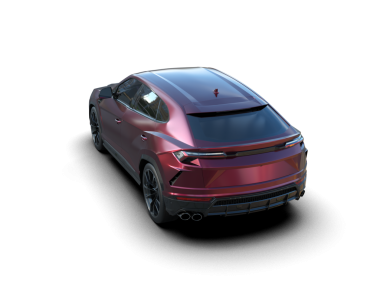 koyu arka planda modern spor araba 3 boyutlu illüstrasyon