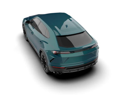 Siyah modern spor araba beyaz arka planda 3 boyutlu görüntüleme