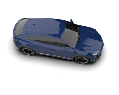 araba beyaz arkaplanda izole edildi. 3d görüntüleme - illüstrasyon