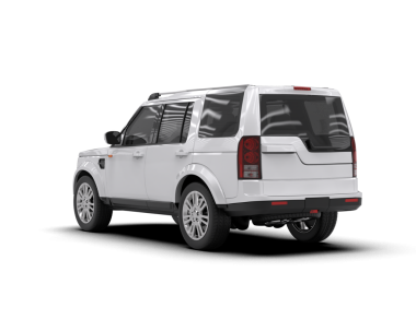 şeffaf arkaplan üzerinde modern SUV araba   