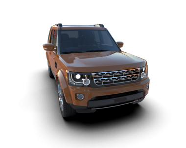 SUV beyaz arka planda izole edildi. 3d oluşturma