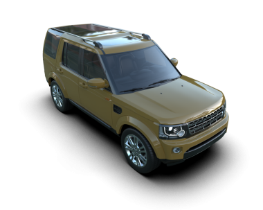 Stüdyo ortamında markasız bir SUV 'un 3 boyutlu çizimi