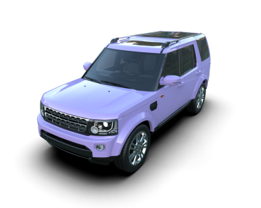 beyaz arka planda izole edilmiş mor lüks araba