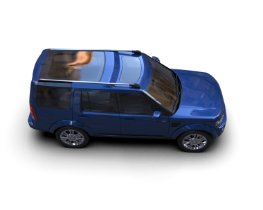 mavi modern küçük araba