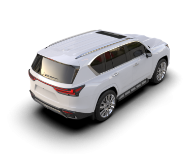 Modern SUV arabası. 3d oluşturma