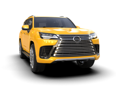 Modern lüks araba. Beyaz arka planda izole edilmiş. 3d illüstrasyon.