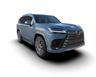 Siyah arka planda lüks bir SUV. 3d oluşturma