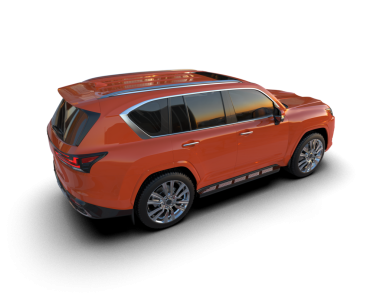 Siyah arkaplanda kırmızı SUv