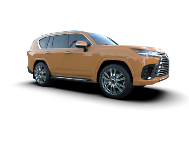 beyaz arkaplanda izole edilmiş modern kompakt araba - 3 boyutlu illüstrasyon