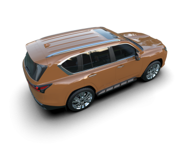 arkaplanda izole edilmiş araba, 3d illüstrasyon - resim