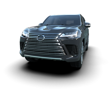 Arka planda lüks bir araba var. 3d oluşturma