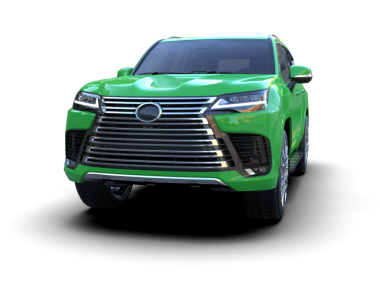 Modern araba arka planda izole edilmiş. 3D görüntüleme - illüstrasyon