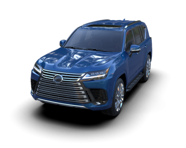 Mavi araba arka planda izole edilmiş. 3d oluşturma