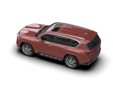 Modern SUV arabası gri arka planda izole edilmiş. 3d oluşturma