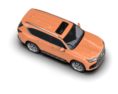 Siyah arka planda turuncu araba