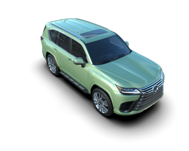 Modern SUV arabası siyah arka planda izole edilmiş. 3d oluşturma.