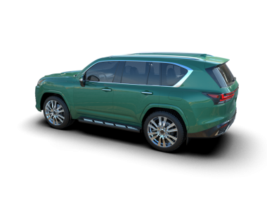 Beyaz arka planda modern SUV. 3d oluşturma