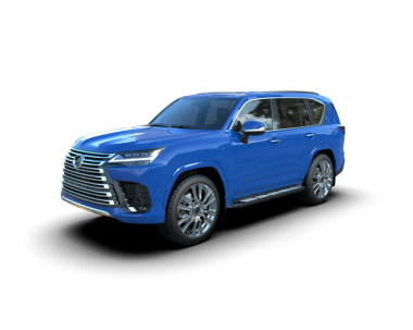 Mavi lüks iş arabası beyaz arka planda izole edilmiş