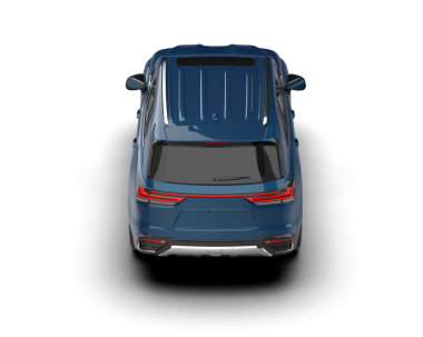 modern SUV arabası beyaz arkaplanda izole edildi. 3 boyutlu görüntüleme