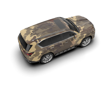 modern araba beyaz arka planda izole edildi. 3 boyutlu çizim - illüstrasyon