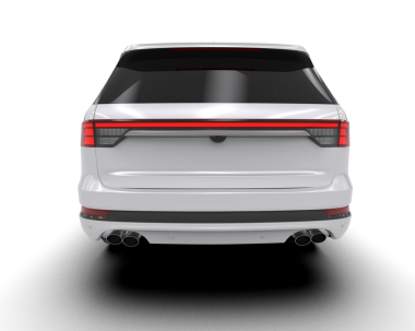 gerçekçi araba arkası görünümü.