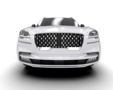 Gerçekçi bir araba. 3d illüstrasyon.