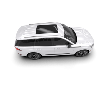 Siyah arka planda modern bir araba. 3d illüstrasyon.