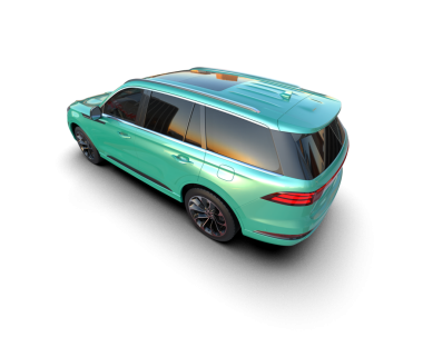 arkaplanda izole edilmiş araba, 3 boyutlu görüntüleme