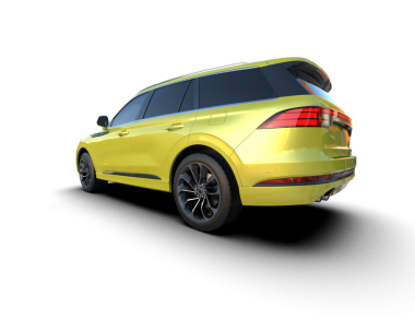 beyaz arka planda modern araba