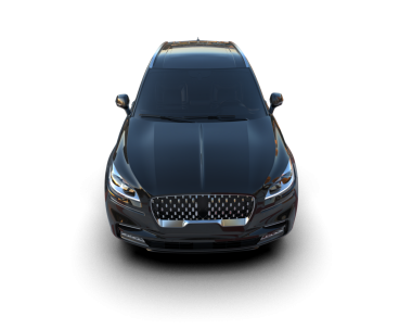 Arka planda lüks bir araba var. 3d oluşturma