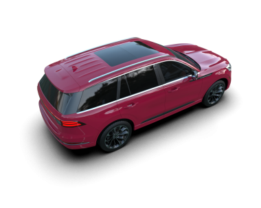 Modern lüks araba beyaz arka planda izole edilmiş ve kırpma yolu var. 3d oluşturma