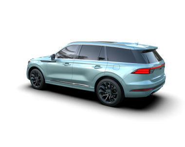 Arka planda lüks lüks bir araba var. 3d oluşturma.