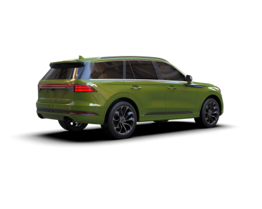 Beyaz arkaplanda izole edilmiş yeşil bir arabanın 3 boyutlu görüntüsü