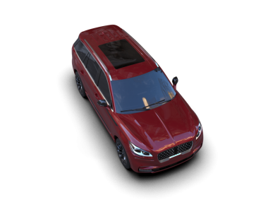 Siyah arka planda kırmızı lüks bir araba. 3 Boyutlu Hazırlama.