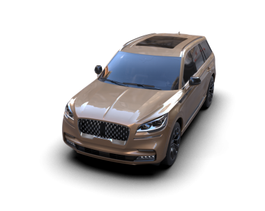 Siyah arka planda modern lüks aile arabası. 3d oluşturma