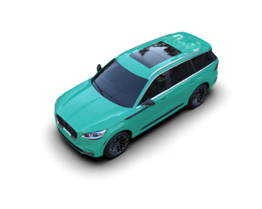 Beyaz arka planda gölgesi olan bir arabanın 3 boyutlu görüntüsü