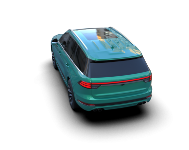 Stüdyo ortamında daha az genel bir konsept arabanın 3 boyutlu çizimi