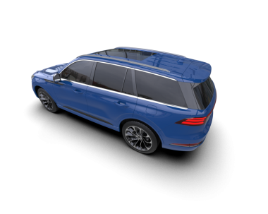 Araba modern SUV beyaz arka planda izole edildi. 3d oluşturma