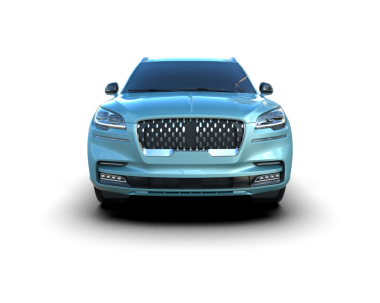 Arka planda lüks bir araba var. 3D görüntüleme - illüstrasyon