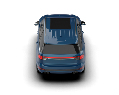 Siyah arka planda modern bir araba. 3d oluşturma