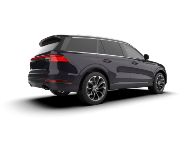 Gri arka planda izole edilmiş modern lüks araba kırpma yolu ile