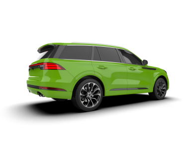 Yeşil spor arabanın gerçekçi vektör illüstrasyonu.