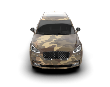 Arka planda bir araba. 3d oluşturma