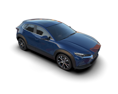 beyaz arka planda modern araba.