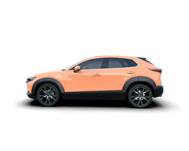 Siyah arka planda modern bir araba. 3d oluşturma