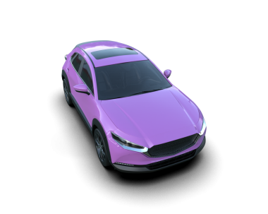 modern otomobil arka planda izole edildi