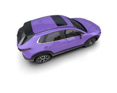 Modern şehir arabası beyaz arka planda izole edilmiş. 3d illüstrasyon